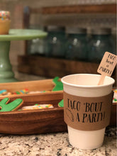 Load image into Gallery viewer, BLANK 8 Ounce Paper Coffee Sleeves - Jackets - Insulating - Hot or Cold - Unprinted - Your Color Choice