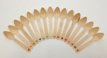 Load image into Gallery viewer, FREE U.S. Shipping QTY 25 Ice Cream Cups and Printed Message Spoons - Choose Your Cup Color and Size - Plus Wooden Spoons