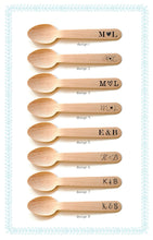 Load image into Gallery viewer, Personalized Wooden Utensils Available in Three Sizes - Custom MONOGRAM Style with Your Choice of Symbol - FREE U. S. SHIPPING