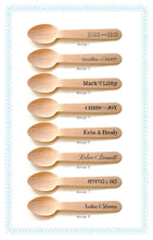 Load image into Gallery viewer, Personalized Wooden Utensils Available in Three Sizes - Your Names - FREE U. S. SHIPPING