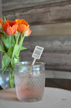 Load image into Gallery viewer, Personalized TWO-SIDED Wooden Drink Stirrers or Cupcake Picks - Custom Text or Graphic - Font Choice