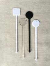 Load image into Gallery viewer, Wooden Drink Stirrers- Wood Coffee Stir Sticks - Cupcake Picks - Choose Your Design - FREE U. S. SHIPPING