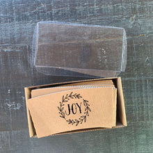 Load image into Gallery viewer, Themed Boxed Gift Sets!! Choose Coffee Sleeves or Stir Sticks - JOY - baby it's cold outside - Christmas Gift or Corporate Gift