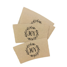 Load image into Gallery viewer, Themed Boxed Gift Sets!! Choose Coffee Sleeves or Stir Sticks - JOY - baby it's cold outside - Christmas Gift or Corporate Gift