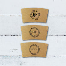 Load image into Gallery viewer, Holiday Variety Coffee Boxed Gift Sets!! Brown Kraft Sleeves, White Cups and Black Lids - Choose Size - Christmas Gift or Corporate Gift