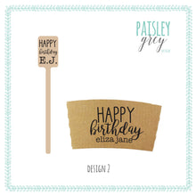 Load image into Gallery viewer, love you A LATTE Natural Brown Coffee Tea or Cocoa Gift Packs, Cups & Sleeves with Lids or Stirrers - CuteGift - Graphic Choice