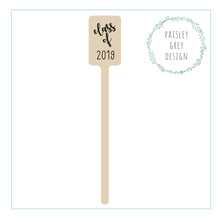 Load image into Gallery viewer, Wooden Drink Stirrers- Wood Coffee Stir Sticks - Cupcake Picks - Choose Your Design - FREE U. S. SHIPPING