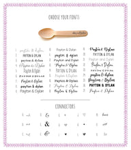 Load image into Gallery viewer, Personalized Wooden Utensils Available in Three Sizes - Custom MONOGRAM Style with Your Choice of Symbol - FREE U. S. SHIPPING