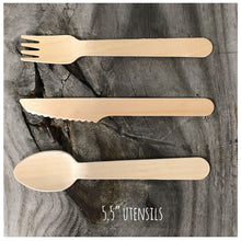 Load image into Gallery viewer, Personalized Wooden Utensils Available in Three Sizes - Custom MONOGRAM Style with Your Choice of Symbol - FREE U. S. SHIPPING