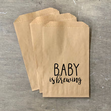 Load image into Gallery viewer, Printed Paper Bags - Favor Bags - Brown Bags White Bags - Coffee Bags - Coffee Favors - Candy Bags - Treat Bags - Free US Shipping