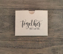 Load image into Gallery viewer, Custom Printed Small Favor Bags Paper Sacks Cookies Popcorn 3 3/8" x 3 3/16" x 1 3/4" - CUSTOM - Natural Brown Kraft - FREE U. S. SHIPPING
