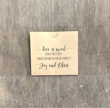 Load image into Gallery viewer, Custom Printed Small Favor Bags Paper Sacks Cookies Popcorn 3 3/8" x 3 3/16" x 1 3/4" - CUSTOM - Natural Brown Kraft - FREE U. S. SHIPPING