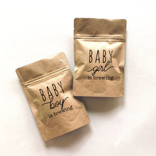 Load image into Gallery viewer, Natural Brown Kraft Lined Coffee Favor Pouches - Ready to Ship - Weddings - Coffee Beans, Ground Coffee, Tea, Candy - FREE U. S. SHIPPING