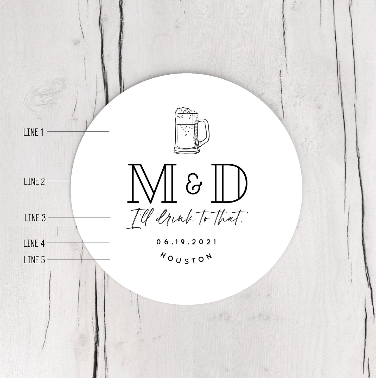 Custom Heavy Pulpboard (2mm THICK) Heavy Disposable Paper Coasters - Choose Your Design - FREE U. S. SHIPPING