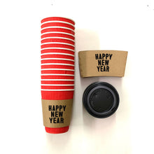 Load image into Gallery viewer, Holiday Themed Coffee Sleeves - Large Parties and Events, Gifting, Christmas Hostess or Corporate Gift - Choose Quantity