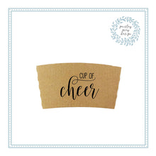 Load image into Gallery viewer, Holiday Themed Coffee Sleeves - Large Parties and Events, Gifting, Christmas Hostess or Corporate Gift - Choose Quantity