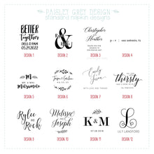 Load image into Gallery viewer, CUSTOM Printed Foil or Ink Printed Cocktail Napkins - Choose Graphic or Font - Your Choice of Napkin & Foil Color - FREE U. S. SHIPPING