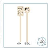 Load image into Gallery viewer, Cocktail Stirrers or Cupcake Picks - Wooden - Choose Your Standard Design - Wedding Birthday Love Everyday - FREE U. S. SHIPPING