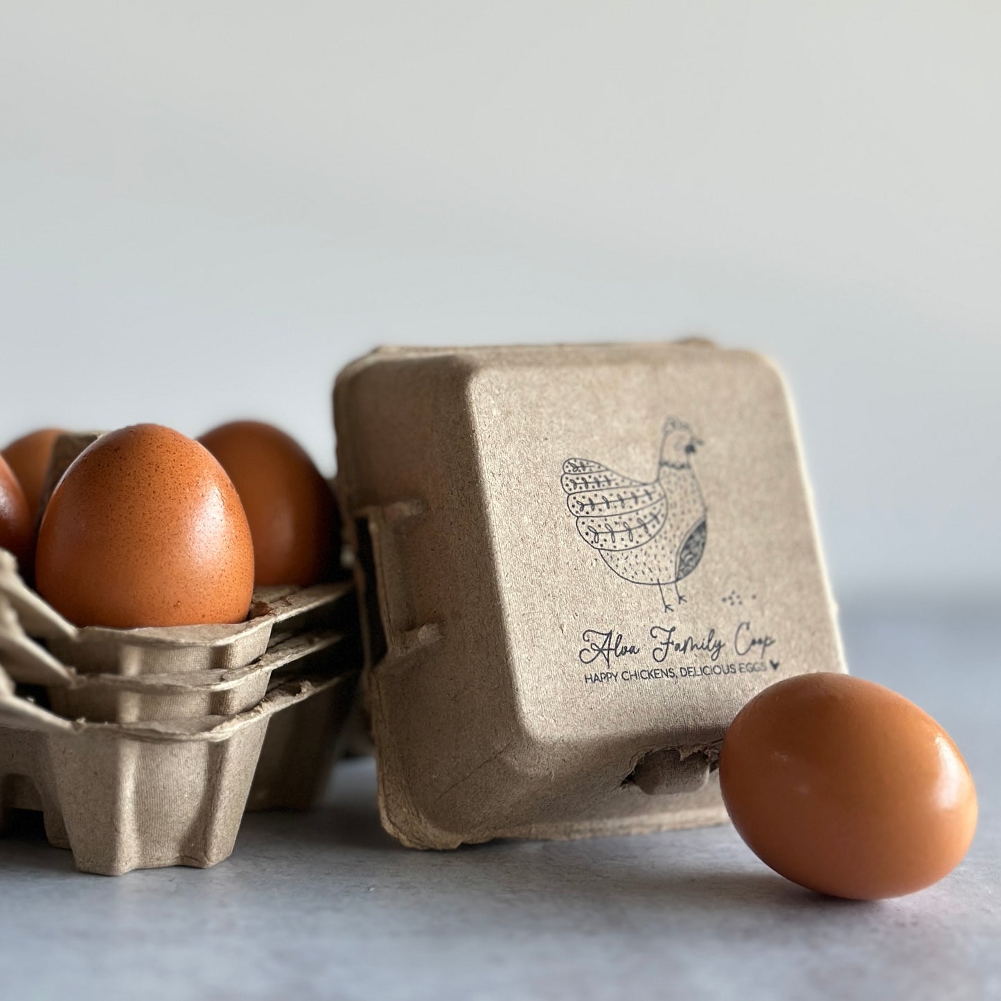 Custom Printed 4-Egg Cartons