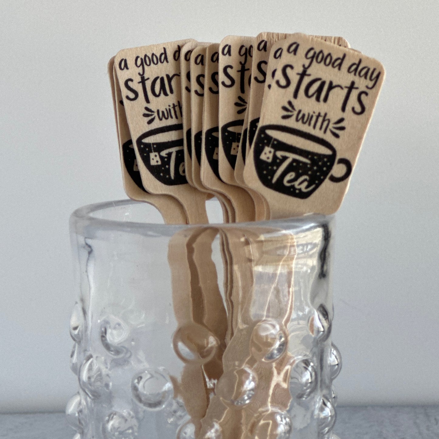 Printed Wooden Stir Sticks or Cupcake Picks for Mom