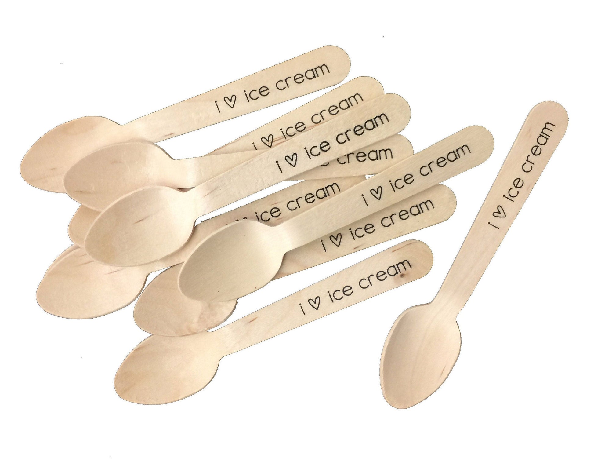 Pick your Phrase Wooden Utensils Available in Three Sizes - Choose Your Standard Phrase - Birthday Graduation Wedding - FREE U. S. SHIPPING