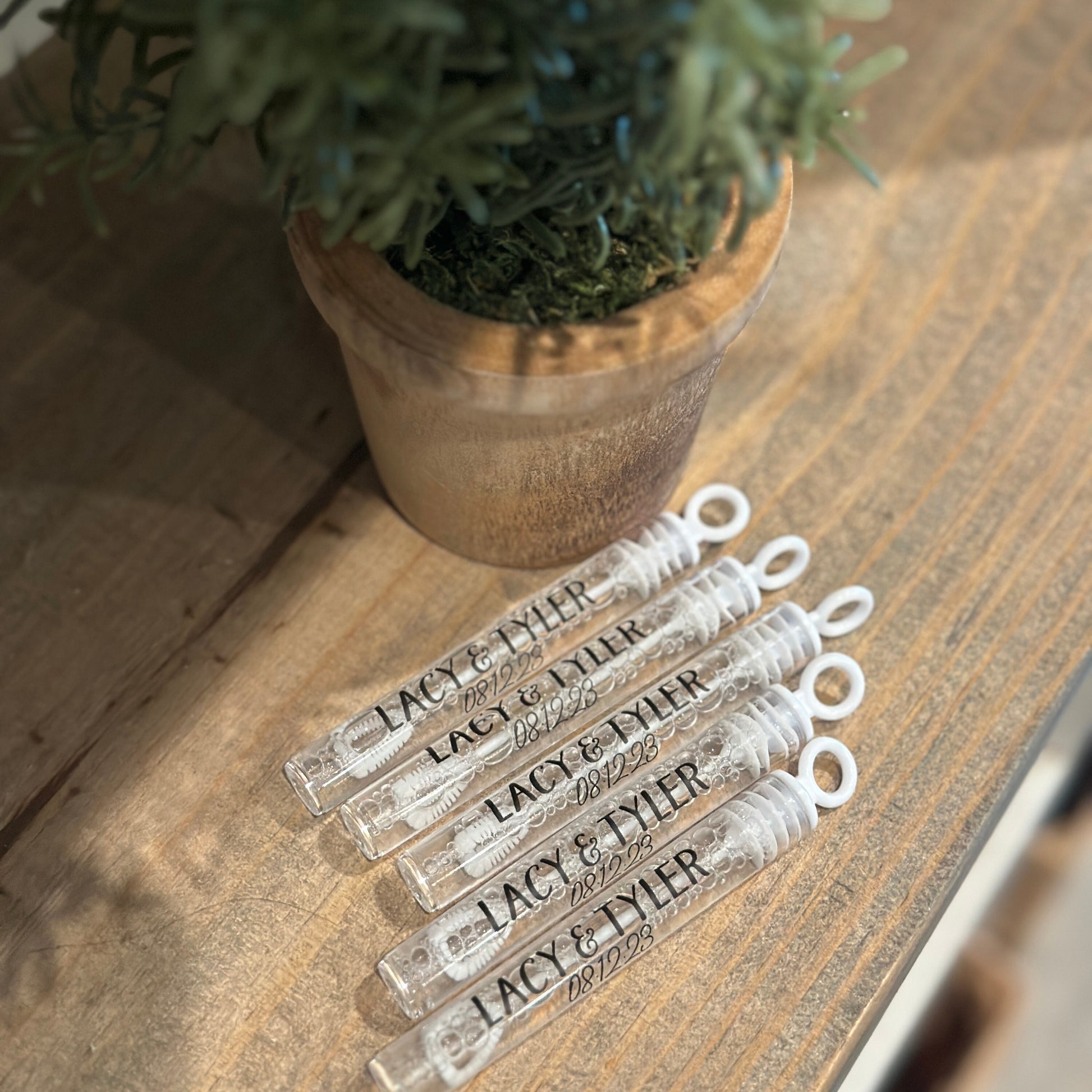 Bubble Wands with Printed Labels - Wedding - Birthday - Party - So Much Fun! - Wands with Printed Labels