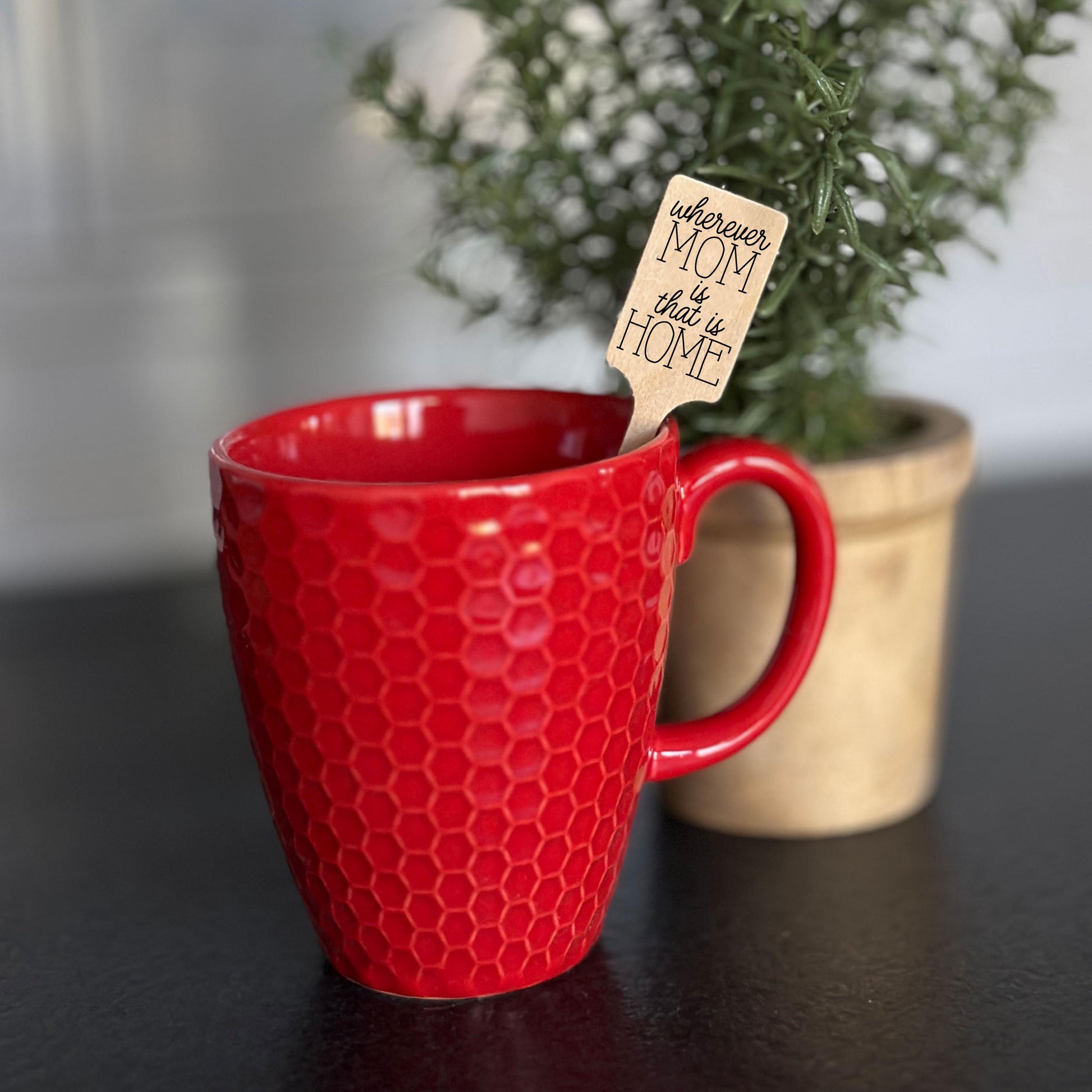 Printed Wooden Stir Sticks or Cupcake Picks for Mom