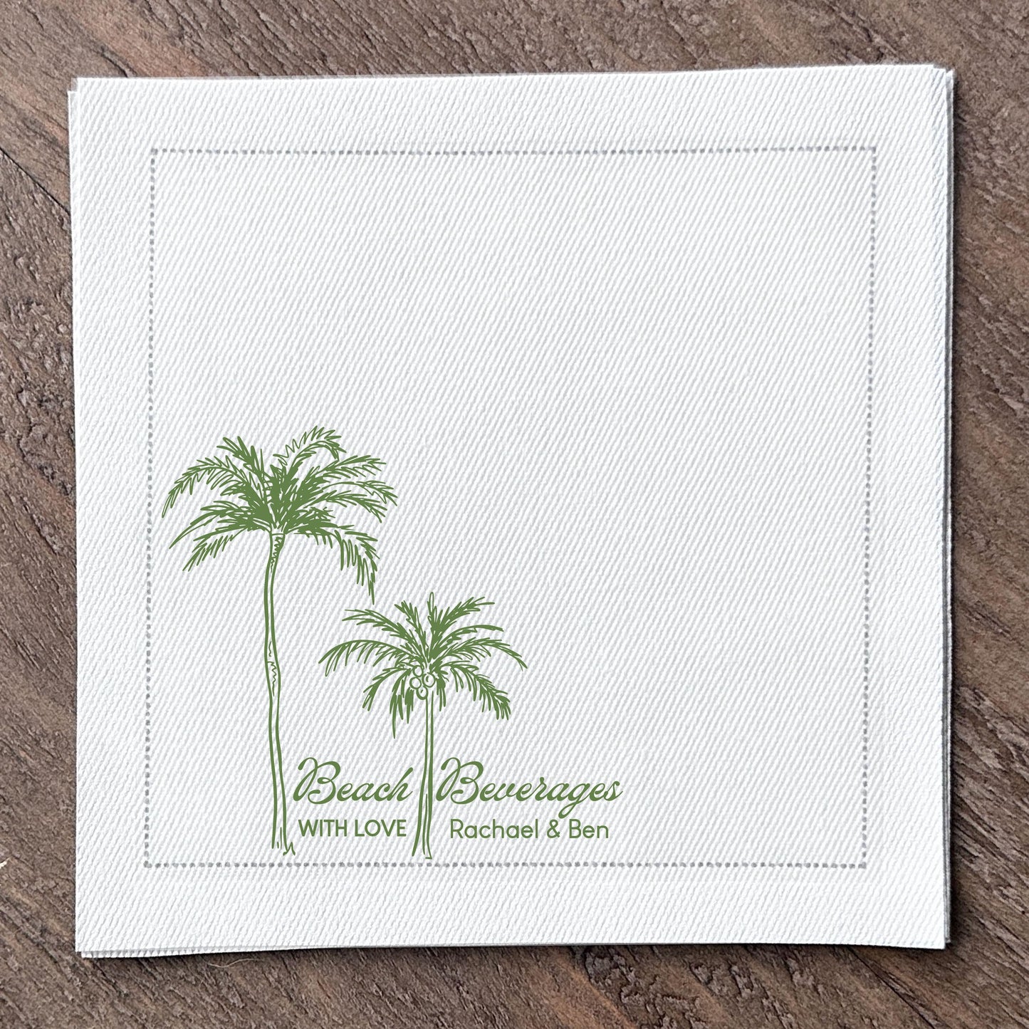 Custom Printed Cotton Cocktail Napkins