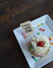 Load image into Gallery viewer, Personalized Wooden Drink Stirrers or Cupcake Picks - Custom Text or Graphic - Font Choice