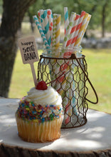 Load image into Gallery viewer, Personalized Wooden Drink Stirrers or Cupcake Picks - Custom Text or Graphic - Font Choice