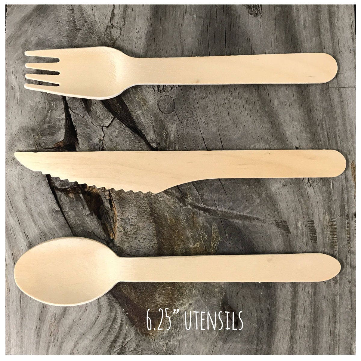 Personalized Wooden Utensils Available in Three Sizes - Your Names - FREE U. S. SHIPPING