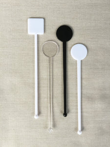 Wooden Drink Stirrers- Wood Coffee Stir Sticks - Cupcake Picks - Choose Your Design - FREE U. S. SHIPPING