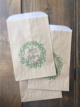 Load image into Gallery viewer, Custom Full Color Printed Paper Bags - Favor Bags - Treat Bags - Custom Text - Font Choice