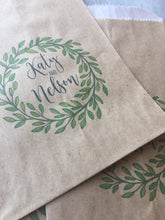 Load image into Gallery viewer, Custom Full Color Printed Paper Bags - Favor Bags - Treat Bags - Custom Text - Font Choice