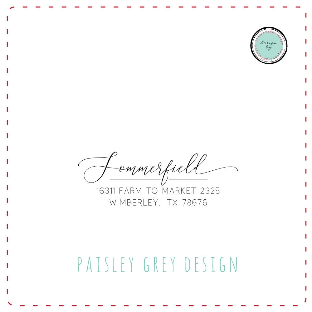 CUSTOM Just for Your - Self Inking or Red Rubber Wedding Stamp - Beautiful Script Names - Wedding Favors - Personalized - Return Address