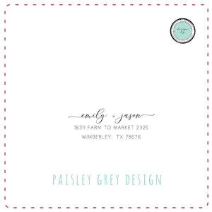 CUSTOM Just for Your - Self Inking or Red Rubber Wedding Stamp - Beautiful Script Names - Wedding Favors - Personalized - Return Address