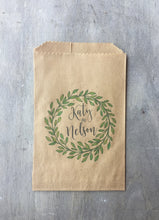 Load image into Gallery viewer, 50 Custom Sweet Ending Paper Bags - Favor Bags - Treat Bags - Custom Text - Font Choice - FREE U. S. SHIPPING