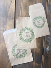 Load image into Gallery viewer, 50 Custom Sweet Ending Paper Bags - Favor Bags - Treat Bags - Custom Text - Font Choice - FREE U. S. SHIPPING