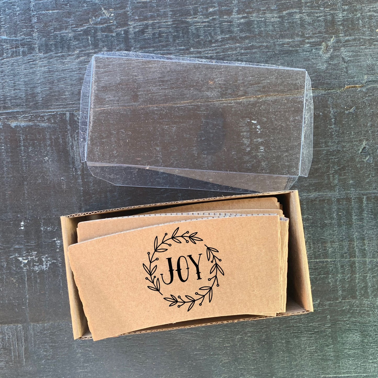Themed Boxed Gift Sets!! Choose Coffee Sleeves or Stir Sticks - JOY - baby it's cold outside - Christmas Gift or Corporate Gift