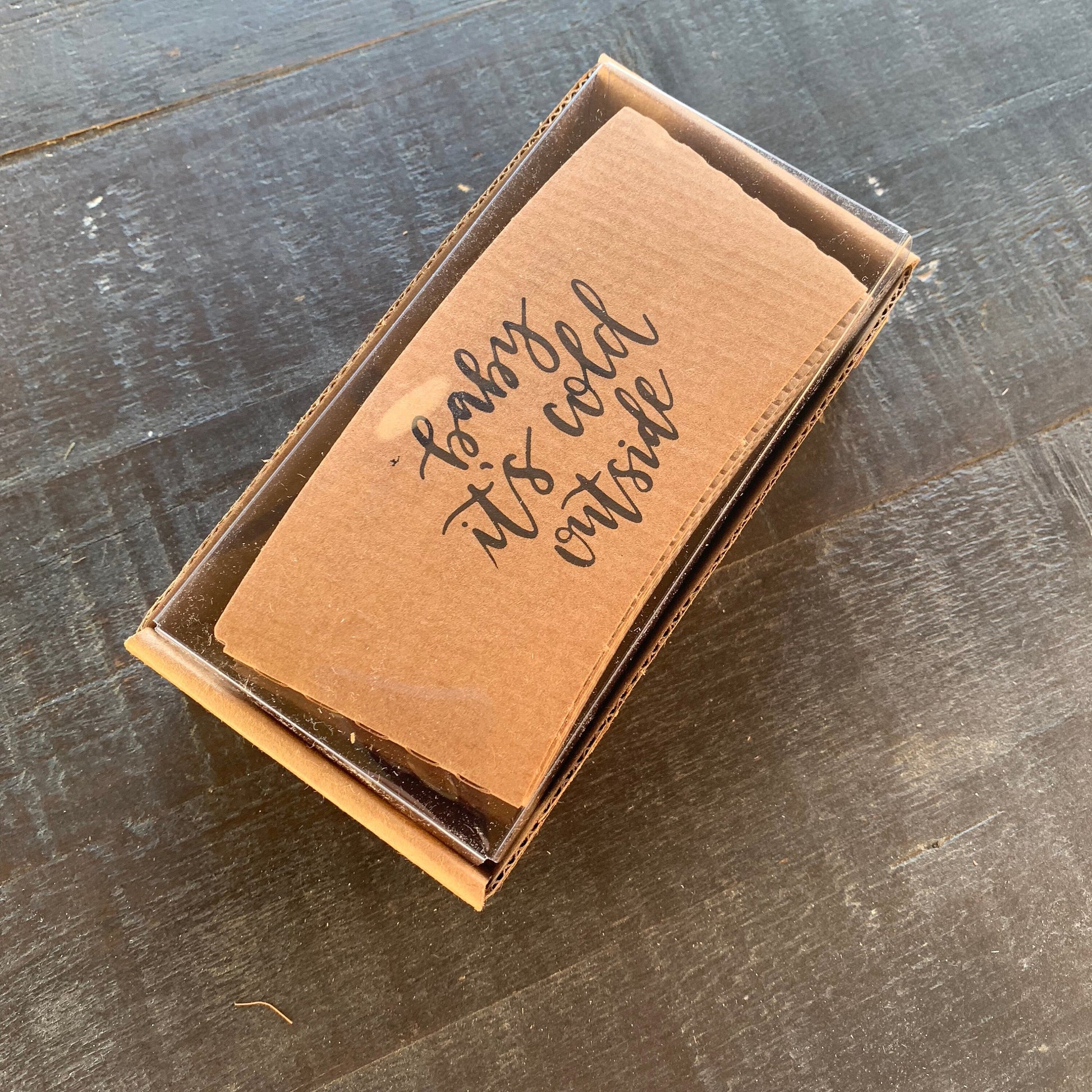 Themed Boxed Gift Sets!! Choose Coffee Sleeves or Stir Sticks - JOY - baby it's cold outside - Christmas Gift or Corporate Gift