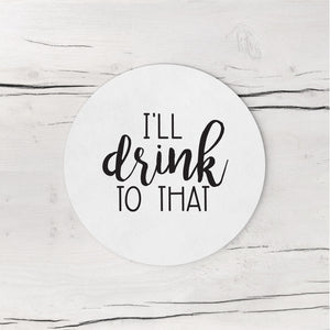 Heavy Pulpboard (2mm THICK) Standard Disposable Paper Coasters - Choose Your DESIGN
