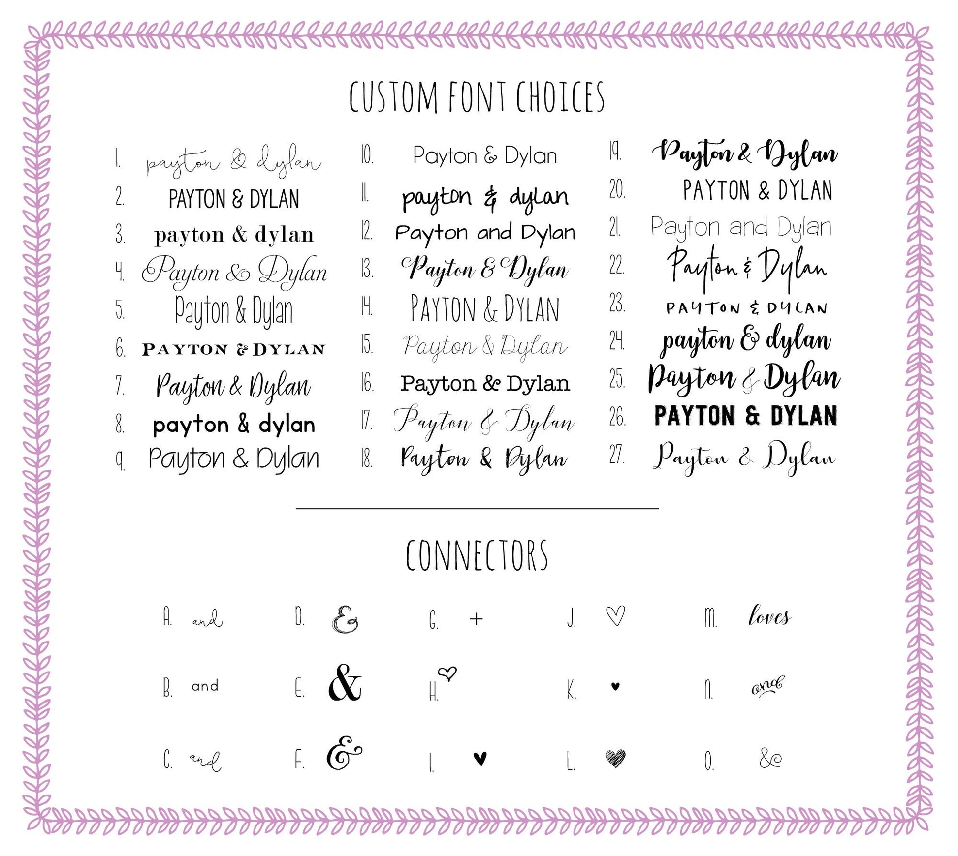 Monogram Personalized Wooden Drink Stirrers or Cupcake Picks - CUSTOM MONOGRAM - Font Choice