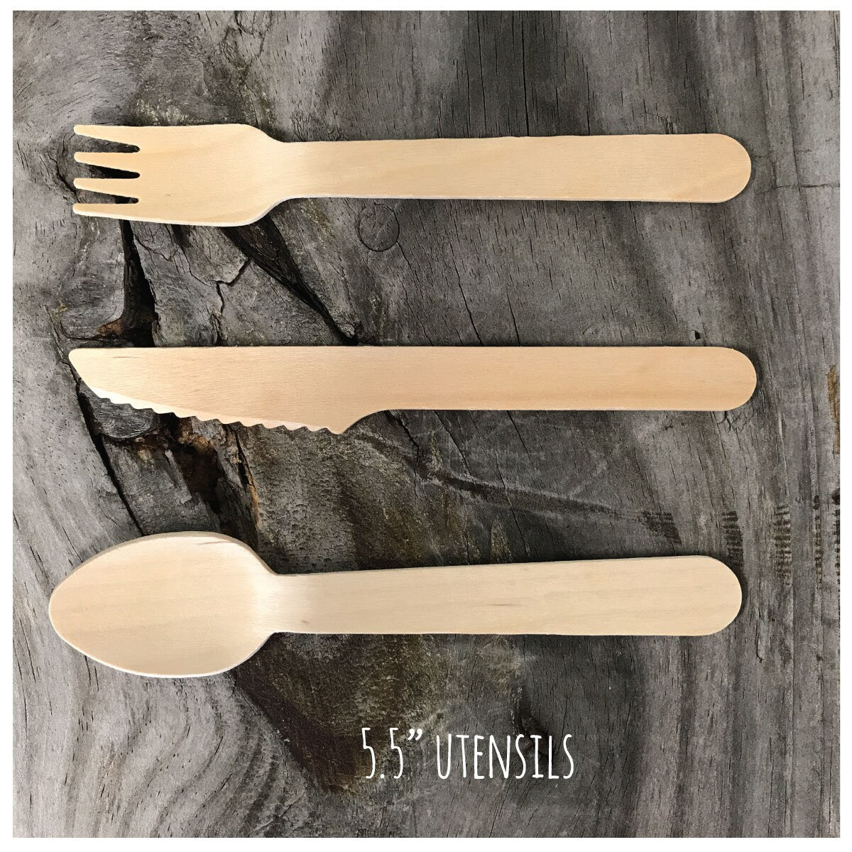Personalized Wooden Utensils Available in Three Sizes - Custom MONOGRAM Style with Your Choice of Symbol - FREE U. S. SHIPPING