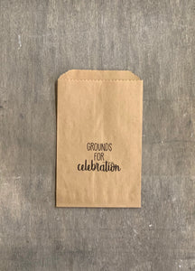 Printed Paper Bags - Favor Bags - Brown Bags White Bags - Coffee Bags - Coffee Favors - Candy Bags - Treat Bags - Free US Shipping
