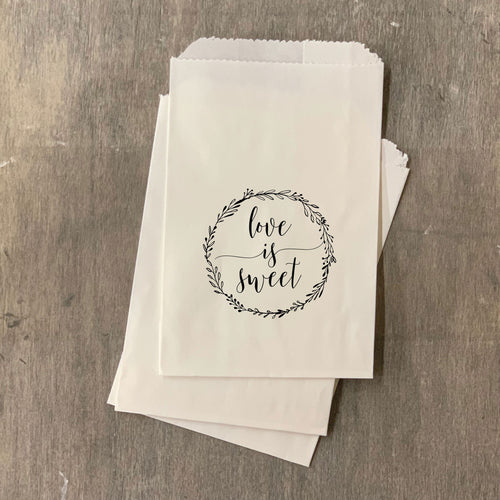 Printed Paper Bags - Favor Bags - Brown Bags White Bags - Coffee Bags - Coffee Favors - Candy Bags - Treat Bags - Free US Shipping