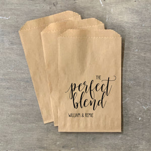 Printed Paper Bags - Favor Bags - Seed Bags - Coffee Favors - Candy Bags - Treat Bags - FREE U. S. SHIPPING