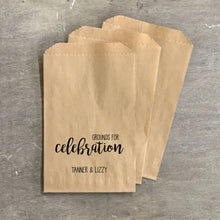 Load image into Gallery viewer, Printed Paper Bags - Favor Bags - Seed Bags - Coffee Favors - Candy Bags - Treat Bags - FREE U. S. SHIPPING