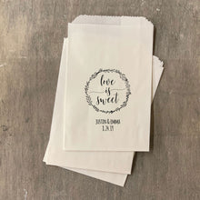 Load image into Gallery viewer, Printed Paper Bags - Favor Bags - Seed Bags - Coffee Favors - Candy Bags - Treat Bags - FREE U. S. SHIPPING