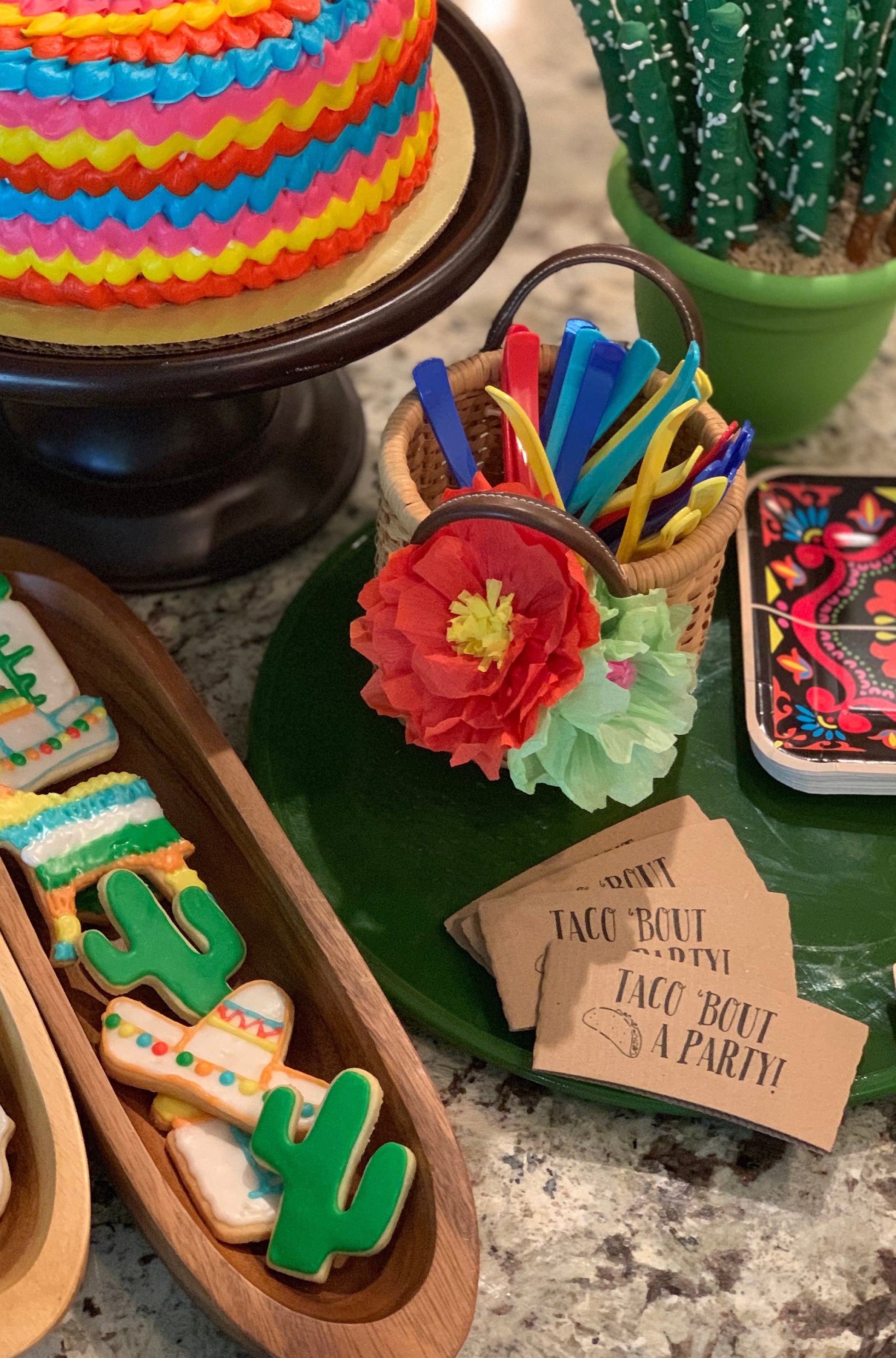 Taco 'Bout a Baby - Taco 'Bout a Party - Taco Fiesta Themed Party - Cup Sleeves, Cups, Lids, Stirrers, Cotton Bags - FREE SHIPPING!