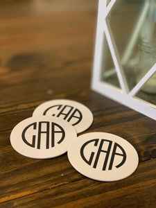 Personalized Heavy Pulpboard (2mm THICK) Custom Disposable Paper Coasters - TWO-SIDED Print - Custom Design - Free Shipping